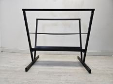 A contemporary metal framed folio stand. H.87 W.92 D.66cm.