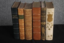 Bindings. Fours school bindings from the Ley's School awarded between 1899 and 1910. Also, a dark