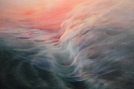 Elzbieta Anna Jach-Kowalska, (1937-), Oil painting on canvas. Sunset.