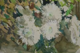 Anthony Lousada (possibly Sir Anthony Baruh Lousada 1907–1994). Still life, flowers in a vase.