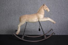 A small modern decorative rocking horse. H.51 W.57cm.