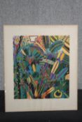 Michael Adams (b. 1937). Screen print. Hand signed in pencil and again in the plate. Titled '