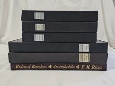 Franco Maria Ricci. A collection of six books including Gulistan by Guadalupi Massimo.