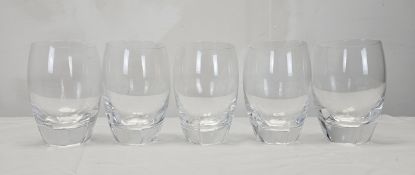 A set of five Lalique 