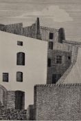 Celeste Benitte, French, a signed etching 'Bonifacio', numbers and signed. Framed and glazed. H.60
