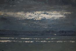 James Oakley. Oil painting on board. A seascape. Signed lower right. Circa 1950. Framed. H.35 W.