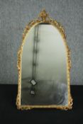 Wall mirror, gilt framed in 19th century style. H.70 W.36cm.
