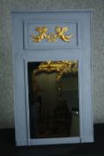 A contemporary 19th century style painted pier mirror. H.94 W.57cm.