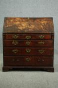 Bureau, Georgian country oak. H.99 W.91 D.51cm.
