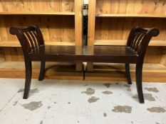 A Lombok window seat. H.60 W.105 D.36cm.
