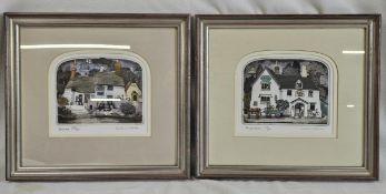 Graham Clarke (B.1941), a pair of limited edition hand coloured etchings, signed and numbered,