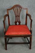 Armchair, Georgian mahogany. H.90cm.