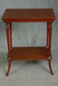 Lamp or occasional table, 19th century walnut. H.77 W.60 D.38cm.