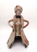 Stanislas Reychan (1897 - 1994), fired earthenware and tin glaze pottery figurine of a Turkish man