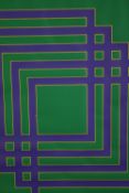 Brian Rice (B.1936), a framed lithograph, geometric design, signed and numbered limited edition. (