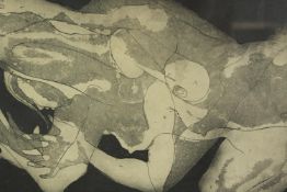 James Spence (1929-2016), a limited edition etching, Floating, signed numbered and titled. H.38 W.