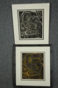 Sam Kaner (B.1924), two limited edition etchings, signed dated and inscribed. One is framed and