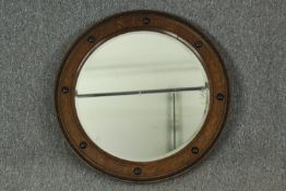 Two vintage wall mirrors. Dia.65cm.