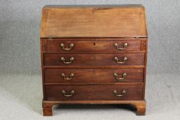 Bureau, Georgian mahogany. H.106 D.102 W.53cm.