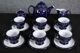 A Denby tea service. H.19cm. (largest).