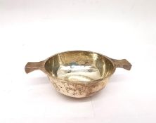 A George V Scottish silver quaich, Brook and Son, Edinburgh 1931, plain form. L.15cm. Weight 122g.