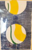 Kati Casida, Norwegian, limited edition coloured lithograph, titled 'Blue Transition 1' numbered 3/