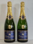 Brigitte Delmotte Brut Champagne, France. 2 x 75cl bottles