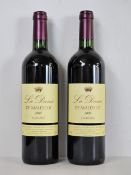 2007 Château Malescot, La Dame de Malescot Margaux, France. 2 x 75cl bottles