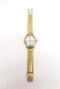A vintage gentleman's 14ct gold Precimax automatic watch, 25 jewels Incabloc, swiss made, serial