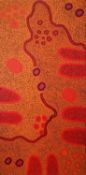 Renita Stanley, Australian, b. 1962, acrylic on canvas, 'Malilanya', signed verso and comes with