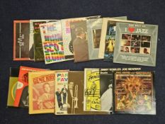 Collection of Jazz albums including records by Gene Krupa, Jimmy Rowels and Joe Newman. (18)