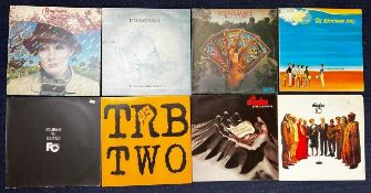 A collection of 1980s new wave records including artists such as The Strangles, Boomtown Rats and