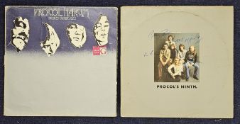 2 Procol Harum LPs, 1 with signatures (Signatures ca. 1975). (2)
