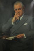† Maurice Codner, British (1888 - 1958), oil on canvas, seated portrait of a gentleman holding a