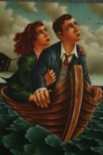 † Graham H. D. McKean, Scottish, (b.1962), oil on canvas, 'The Good Ship Hope', signed. Unframed.
