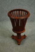 A 19th century style mahogany planter. H.51cm.