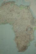 TR16305 † A map of Africa, in a glazed and ebonized frame. H.102 W.79cm.