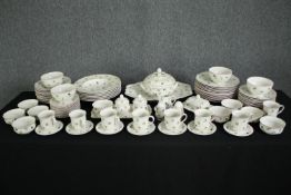 An extensive Villeroy & Boch 'Petite Fleur' dinner service. L.44 W.33cm. (largest).