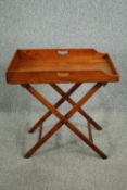 A Georgian style mahogany butler's tray, early 20th century. H.70 W.75 D.49cm.