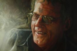 TR14106 † Ronel Kellerman, (b.1974), oil on board, 'Alive', signed and dated 2011. H.80 W.120cm.