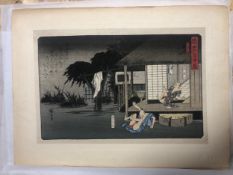 Utagawa Hiroshige, Japanese (1797 - 1858), Hamamatsu Station from Tokaido Road series, Dochu