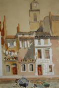 Sydney Arrobus (1901-1990), watercolour, Martiques France, signed, titled and dated 1982, framed and