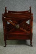 A Regency mahogany canterbury. H.60 W.47 D.38cm.