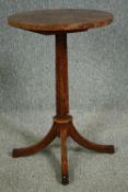 A Regency burr walnut occasional wine table circa 1830. H.70 Dia.46cm.