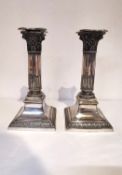 A pair of WMF classical design design pre-WW1 German silver plated candle sticks.