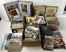 An extensive collection of 19th century and later postcards and albums