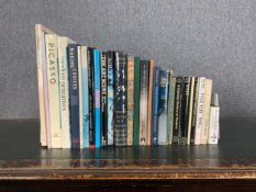 A collection of twenty five art reference books. H. 36 cm x W. 27 cm (largest)
