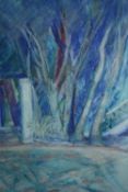 Diana Boyd, oil pastel 'La Herradura', signed Di. H.50 W.41cm.