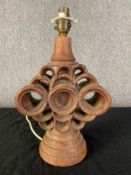 A Bernard Rooke table lamp, stamped to base. H.35cm x W.21cm x D.9.5.