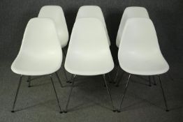 Eames for Vitra, a set of six DSX dining chairs. H.80cm. (each).